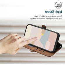 Mays Boutique Kart Yuvası Standı ile IPhone 16 Pro Pu Deri Manyetik Kapatma Için Kılıf (Yurt Dışından)