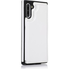 Mays Boutique Samsung Galaxy NOTE10 Kickstand Pu Deri Kart Yuvaları ile Cüzdan Kılıf (Yurt Dışından)