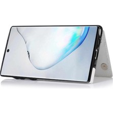 Mays Boutique Samsung Galaxy NOTE10 Kickstand Pu Deri Kart Yuvaları ile Cüzdan Kılıf (Yurt Dışından)