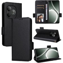 Mays Boutique Realme Gt Neo6 Yan Toka Manyetik Kart Yuvaları Tutucu Pu Için Flip Case (Yurt Dışından)