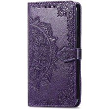 Mays Boutique Samsung Galaxy M55 Flip Kapak Için Flip Case Darbeye Deri Kılıf (Yurt Dışından)