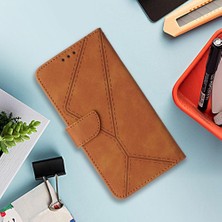 Mays Boutique Onur 90 Akıllı Dikiş Kabartmalı Deri Cüzdan Yüksek Tpu Pu Için Flip Case (Yurt Dışından)