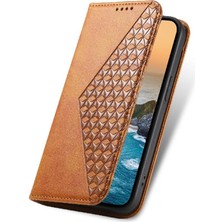 Mays Boutique Oppo A79 5g Için Flip Case Standı Cüzdan Eşkenar Dörtgen Şekli Günlük Kullanım El Kayışı (Yurt Dışından)