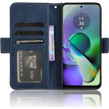 Mays Boutique Motorola Moto G54 5g Deri Cüzdan Kapak Manyetik Kapatma Kartı (Yurt Dışından)