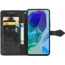 Mays Boutique Samsung Galaxy M55 Flip Kapak Için Flip Case Darbeye Deri Kılıf (Yurt Dışından)