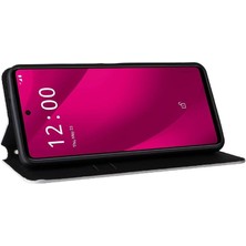 Mays Boutique T-Mobile Revvl 7 Pro 5g Manyetik Kapatma Kart Yuvaları Tutucu 3D Pu Için Kılıf (Yurt Dışından)