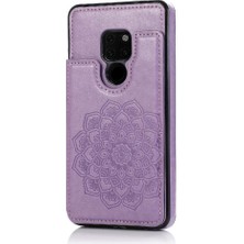 Mays Boutique Cüzdan Kart Tutucu Kılıf ile Huawei Mate 20 Desen Çiçek Pu Deri (Yurt Dışından)