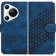 Mays Boutique Huawei Pura 70 Pro Için Flip Case Pu Deri Kapak Çevirin Darbeye Deri (Yurt Dışından)