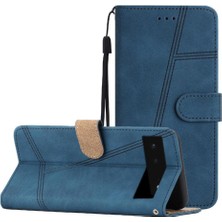 Mays Boutique Google Piksel 6 Cüzdan Için Flip Case Pu Deri Flip Folio Tam Koruma (Yurt Dışından)