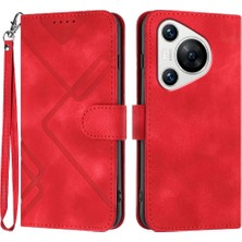 Mays Boutique Huawei Pura 70 Pro Için Flip Case Manyetik Kapak Çevirin Cüzdan Pu Deri (Yurt Dışından)