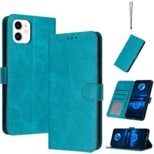 Mays Boutique Toka Saf Renk Kickstand Pu Deri ile IPhone 11 Için Flip Case (Yurt Dışından)