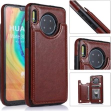 Mays Boutique Huawei Mate 30 Için Cüzdan Durumda Çift Manyetik Toka Pu Deri Kickstand (Yurt Dışından)