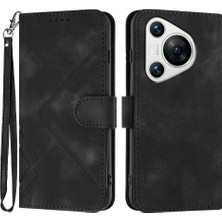 Mays Boutique Huawei Pura 70 Pro Için Flip Case Manyetik Kapak Çevirin Cüzdan Pu Deri (Yurt Dışından)