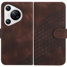 Mays Boutique Huawei Pura 70 Pro Için Flip Case Pu Deri Kapak Çevirin Darbeye Deri (Yurt Dışından)