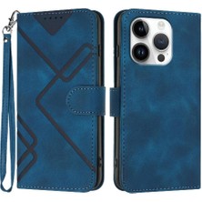 Mays Boutique Kart Yuvası Standı ile IPhone 16 Pro Pu Deri Manyetik Kapak Için Flip Case (Yurt Dışından)