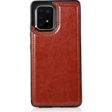 Manyi Mall Samsung Galaxy S10 Lite Pu Deri Kart Yuvaları Kickstand Için Cüzdan Kılıf (Yurt Dışından)