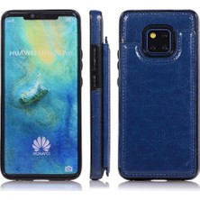 Manyi Mall Cüzdan Kılıf Için Huawei Mate 20 Pro Kart Yuvaları Pu Deri Çift Manyetik (Yurt Dışından)