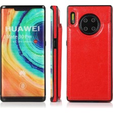 Manyi Mall Kart Tutucu Kickstand ile Huawei Mate 30 Pro Pu Deri Için Cüzdan Kılıf (Yurt Dışından)