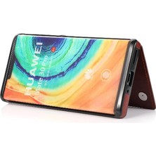 Manyi Mall Kart Tutucu Kickstand ile Huawei Mate 30 Pro Pu Deri Için Cüzdan Kılıf (Yurt Dışından)