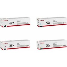 Canon CRG-067 Orjinal 4 Renk Toner Seti