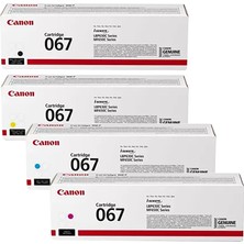 Canon CRG-067 Orjinal 4 Renk Toner Seti