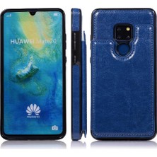 Manyi Mall Cüzdan Kılıf Huawei Mate 20 Kart Yuvaları Için Kickstand Pu Deri Çift (Yurt Dışından)