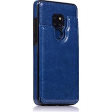 Manyi Mall Cüzdan Kılıf Huawei Mate 20 Kart Yuvaları Için Kickstand Pu Deri Çift (Yurt Dışından)