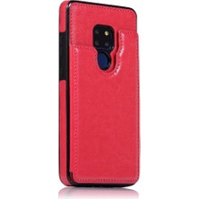 Manyi Mall Cüzdan Kılıf Huawei Mate 20 Kart Yuvaları Için Kickstand Pu Deri Çift (Yurt Dışından)