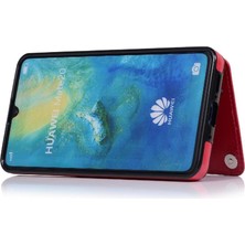 Manyi Mall Cüzdan Kılıf Huawei Mate 20 Kart Yuvaları Için Kickstand Pu Deri Çift (Yurt Dışından)