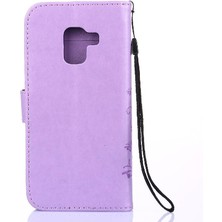 Colorful Shop Samsung Galaxy A8 2018 Pu Deri Kart Tutucu Kickstand Için Filp Durumda (Yurt Dışından)