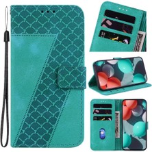 Colorful Shop Telefon Kılıfı Için Huawei Nova 12 Kabartmalı Desen Cüzdan Pu Deri Flip Kart (Yurt Dışından)