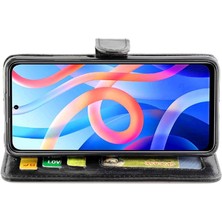 Colorful Shop Xiaomi Poco M4 Pro Kickstand Darbeye Pu Deri Kart Için Flip Case (Yurt Dışından)