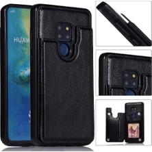 Colorful Shop Cüzdan Kılıf Huawei Mate 20 Kart Yuvaları Için Kickstand Pu Deri Çift (Yurt Dışından)