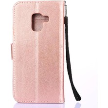 Colorful Shop Samsung Galaxy A8 2018 Pu Deri Kart Tutucu Kickstand Için Filp Durumda (Yurt Dışından)