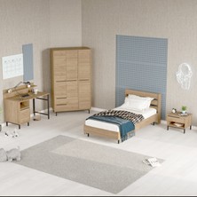 L'occi Concept Leena Genç Odası Takımı 4'lü Set Sepet LA24-S