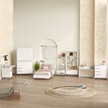 L'occi Concept Leena Genç Odası Takımı 7'Li Set Beyaz LA27-W
