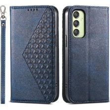 Colorful Shop Samsung Galaxy A25 Cüzdan Standı Için Flip Case El Kayışı Eşkenar Dörtgen Şekli Kullanımı (Yurt Dışından)