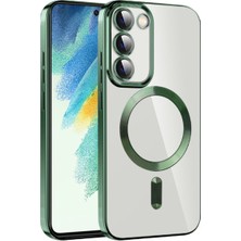 Teknomoda Samsung Galaxy S20 Fe Kılıf Kamera Lens Korumalı Renkli Magsafe Şeffaf Silikon