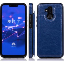 Colorful Shop Cüzdan Kılıf Huawei Mate 20 Lite Için Kickstand Pu Deri Kart Yuvaları Çift (Yurt Dışından)