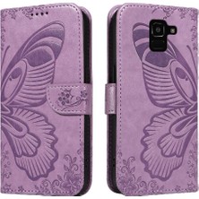 Colorful Shop Samsung Galaxy J6 2018 Için Flip Case Ayrılabilir El Kayışı Kabartmalı Yüksek (Yurt Dışından)