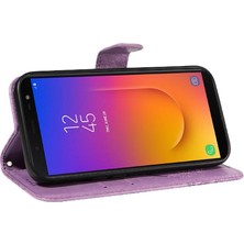 Colorful Shop Samsung Galaxy J6 2018 Için Flip Case Ayrılabilir El Kayışı Kabartmalı Yüksek (Yurt Dışından)