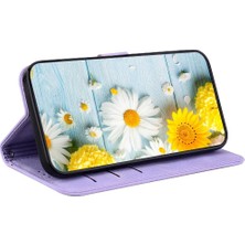 Colorful Shop Oneplus Nord Ce4 Lite 5g Kabartmalı Zambak Kickstand Cüzdan Kartı Için Flip Case (Yurt Dışından)