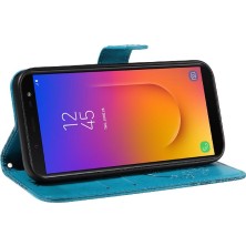 Colorful Shop Samsung Galaxy J6 2018 Için Flip Case Ayrılabilir El Kayışı Kabartmalı Yüksek (Yurt Dışından)