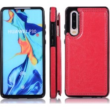 Colorful Shop Kart Tutucu Kickstand Çift ile Huawei P30 Kart Yuvaları Için Cüzdan Kılıf (Yurt Dışından)