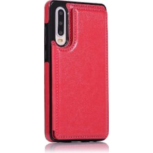 Colorful Shop Kart Tutucu Kickstand Çift ile Huawei P30 Kart Yuvaları Için Cüzdan Kılıf (Yurt Dışından)