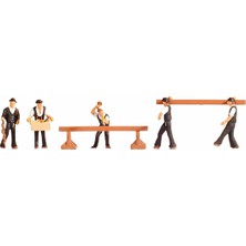 Noch 15051 1/87 Ölçek Marangoz Figürleri, 6 Adet