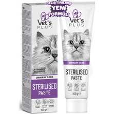 Vet's Plus Sterilised Malt Macun 100gr (Kısır Kediler için Tüy Yumağı Önleyici)