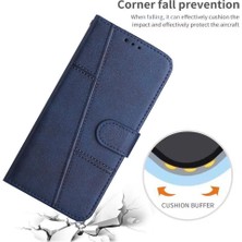 YH Mall Realme C63 Tam Koruma Kickstand Yan Toka Kartı Pu Için Flip Case (Yurt Dışından)