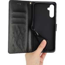 YH Mall Samsung Galaxy S24 Fe Kart Tutucu Için Flip Case Pu Deri Kickstand Bilek (Yurt Dışından)