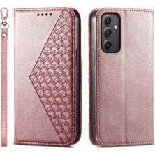 YH Mall Samsung Galaxy A35 Cüzdan Eşkenar Dörtgen Şekli Standı Günlük Kullanım El Için Flip Case (Yurt Dışından)